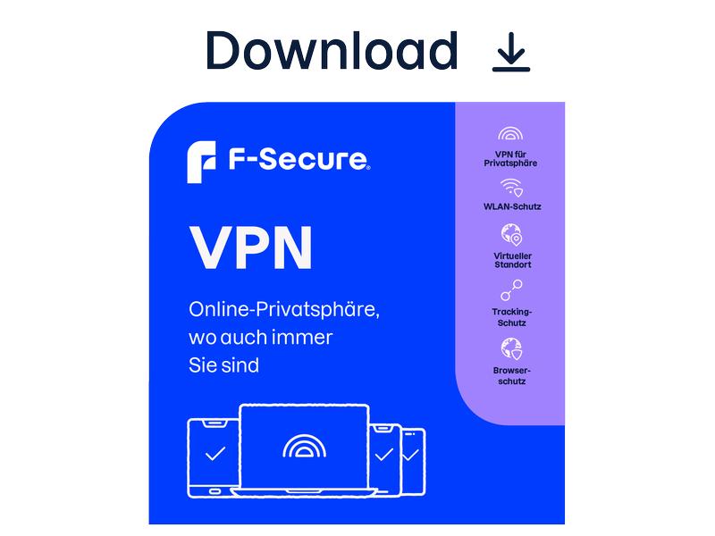 [811931] F-Secure Secure VPN ESD, Vollversion, 3 Geräte, 1 Jahr (3)