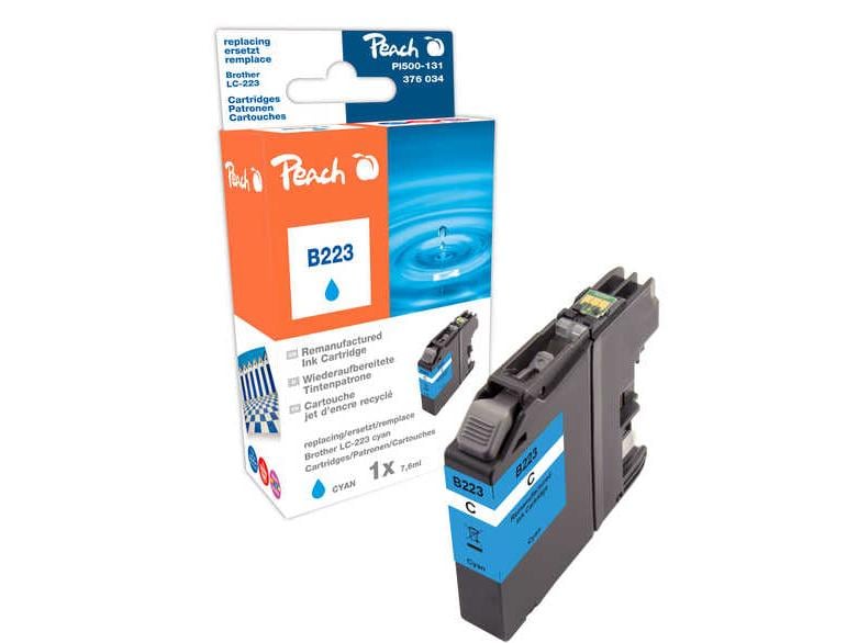 [1142473] Peach Tinte für Brother LC-223 Cyan (Cyan)