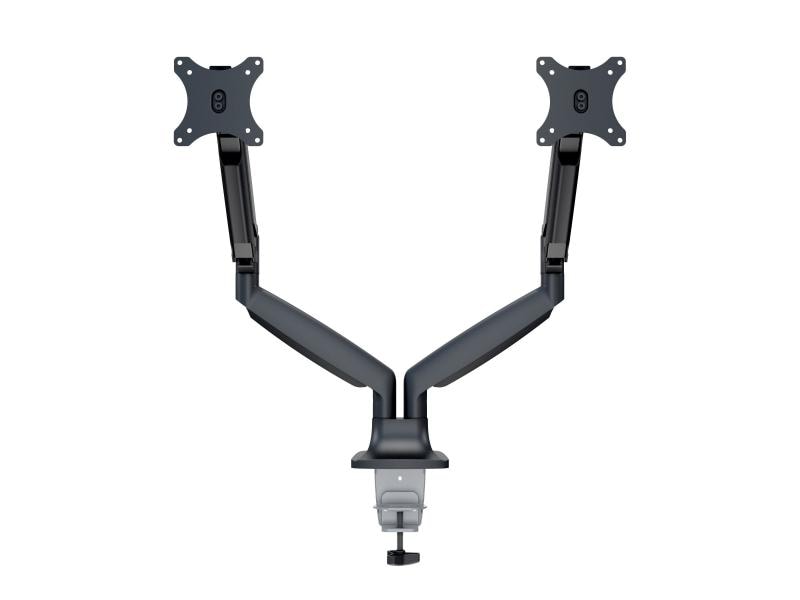 [869459] Multibrackets Tischhalterung Gas Spring Dual bis 9 kg – Schwarz (Schwarz)