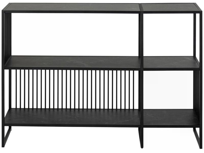 [1702482] AC Design Regal Strington 120 x 35 x 83 cm, Schwarz (83 cm)