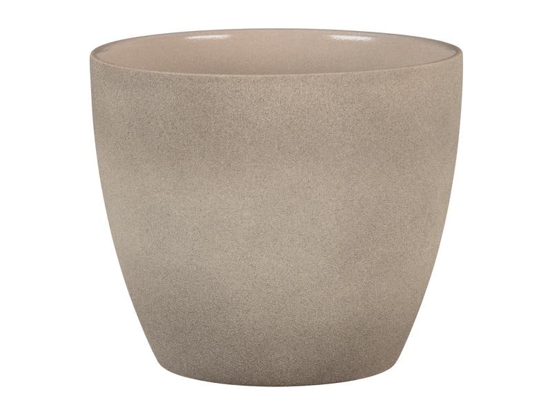 [1471500] scheurich Blumentopf Stone 25 cm, Taupe