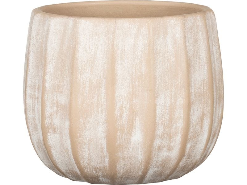 [1727559] scheurich Blumentopf Runa 2.1 l, Crème (14 cm)