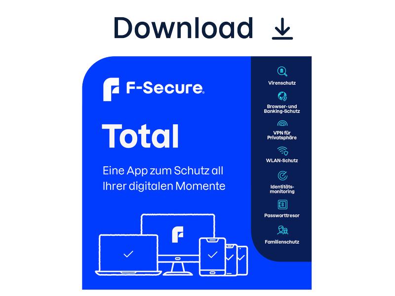 [489934] F-Secure Total Security ESD, Vollversion, 3 Geräte, 1 Jahr (3)