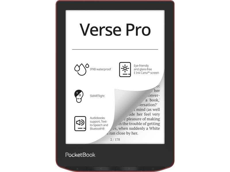 [1622684] PocketBook E-Book Reader Verse Pro Passion Red