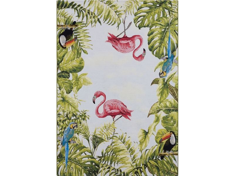 [1843530] Hanse Home Teppich Tropical Birds 120 cm x 180 cm, Mehrfarbig