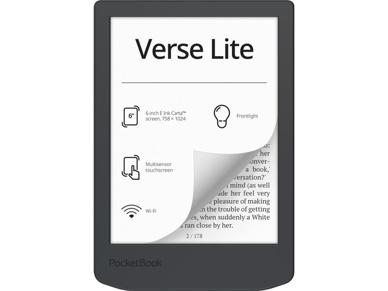 [1870869] PocketBook E-Book Reader Verse Lite Midnight Grey