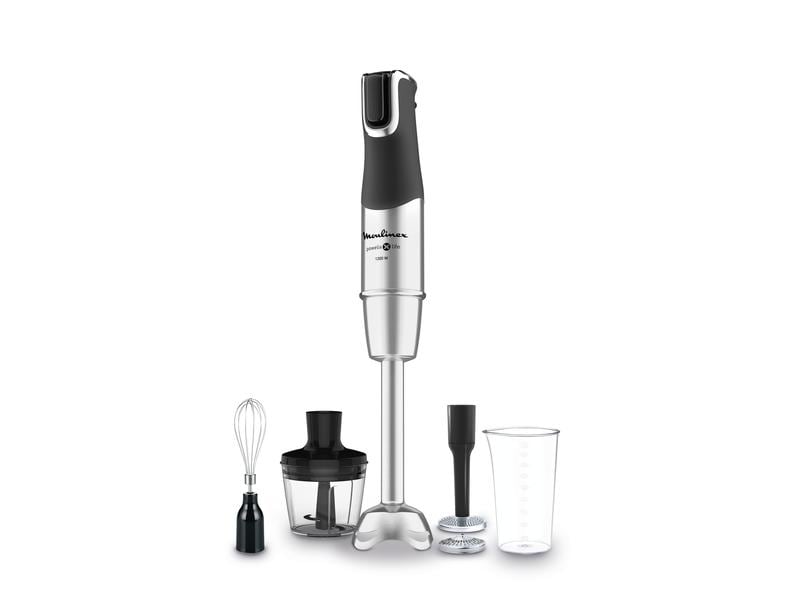 [1100262] Moulinex Stabmixer Infinyforce Pro Mix Schwarz/Silber