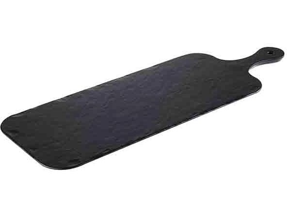 [1965271] APS Servierplatte Slate Rock 48 cm x 20 cm, Schwarz