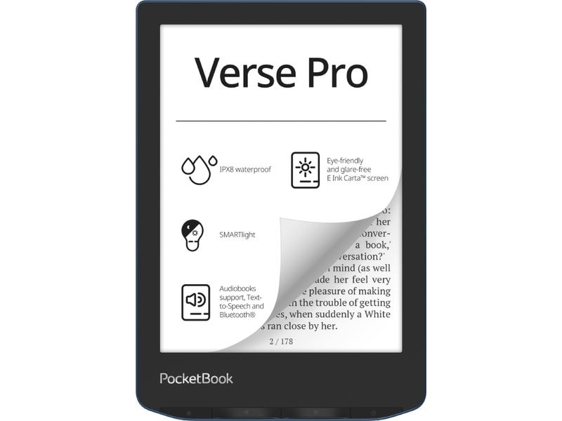[1991263] PocketBook eReader Verse Pro Azure Blue