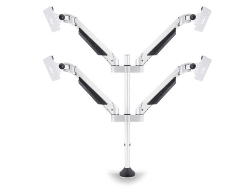 [326170] Multibrackets Tischhalterung Quad bis 10 kg – Weiss