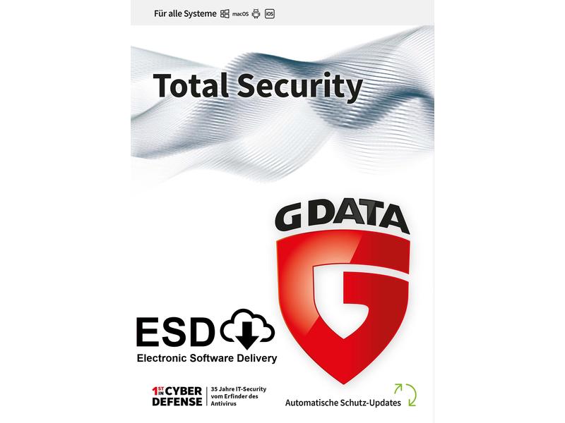 [349561] G DATA Total Security ESD, Vollversion, 5 User, 2 Jahre