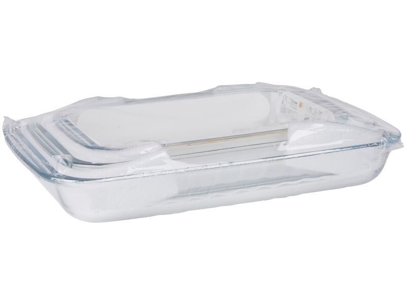 [2025394] alpina Auflaufform-Set Eckig, Transparent