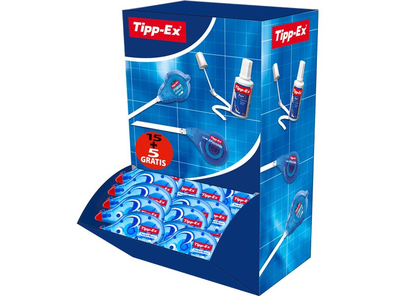 [1994530] Tipp-Ex Korrekturroller Pocket Mouse Grosspackung 4.2 mm, 20er Box
