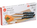 alpina Messer-Set 3-teilig Schwarz