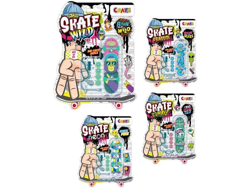 [2032698] Craze Finger-Skateboard Single Mix Assortiert