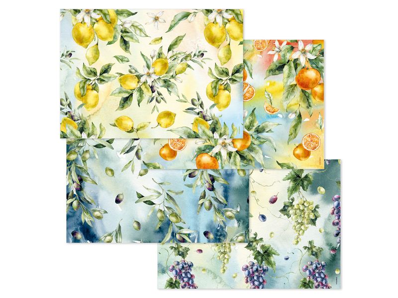 [2032759] Trendform Tischset Mediterania 29.7 cm x 42 cm,  4 Sujets à 12 Blatt