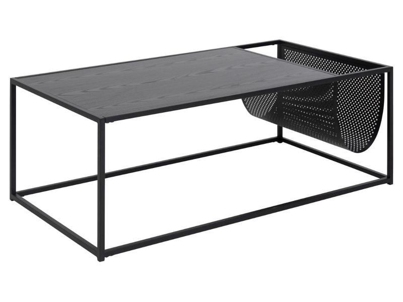 [2034021] AC Design Couchtisch Seaford Schwarz, 110 x 60 x 40 cm