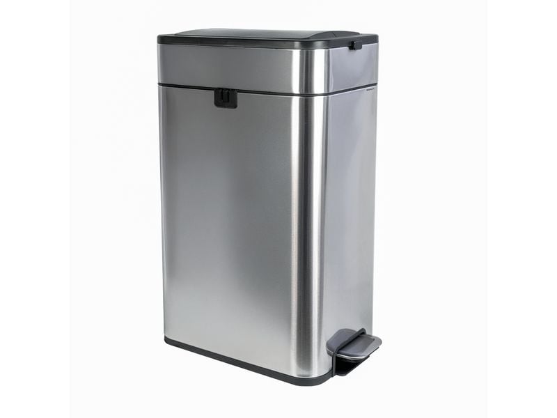 [2038887] Maul Abfalleimer Wing 40 l, Schwarz/Silber