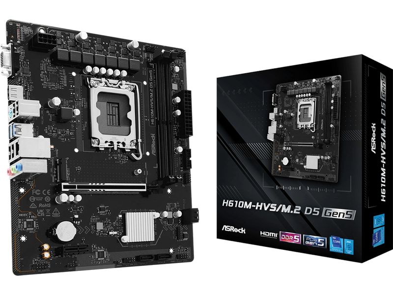 [2044756] ASRock Mainboard H610M-HVS/M.2 D5