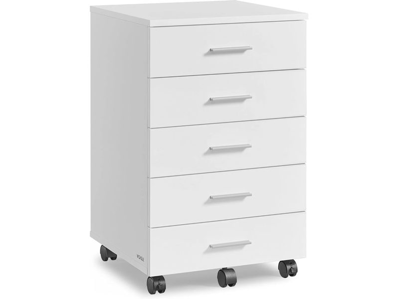 [2035080] Songmics Multifunktionswagen 42 x 40 x 65.7 cm, Weiss