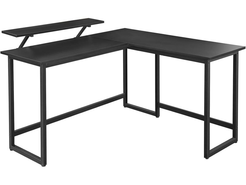 [2035062] VASAGLE Tisch in L-Form Schwarz 120 x 119 cm