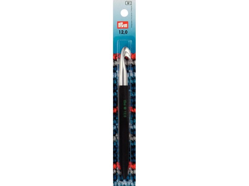 Prym Häkelnadel Softgriff, 12.00 mm Schwarz