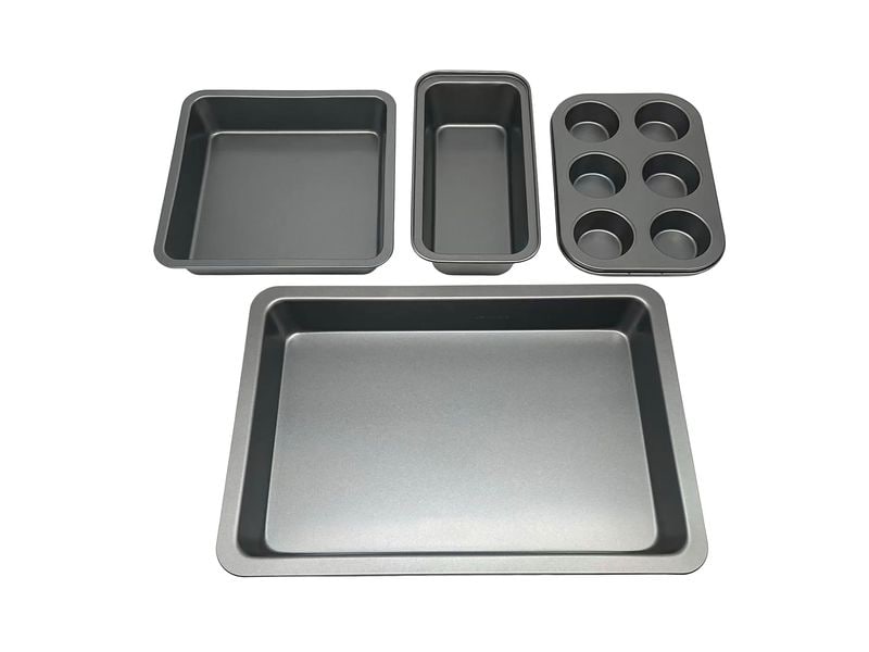 relaxdays Backformen-Set 4-teilig Anthrazit
