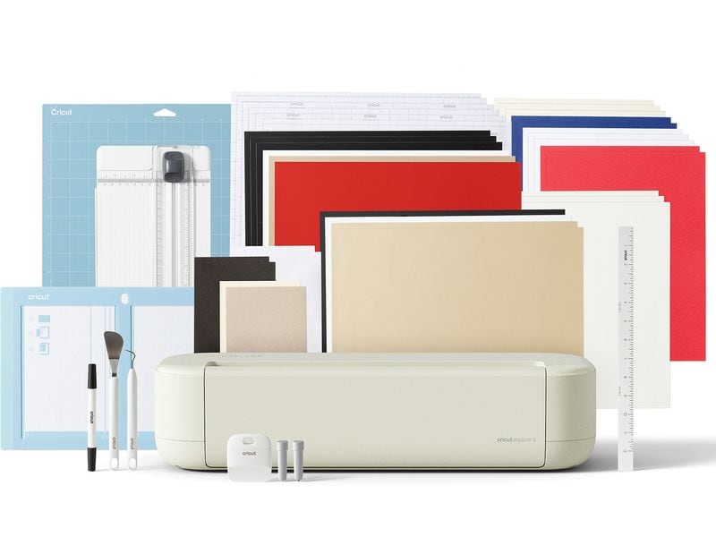 [2028246] Cricut Schneideplotter Cricut Explore 5 + Essential-Bundle, Beige