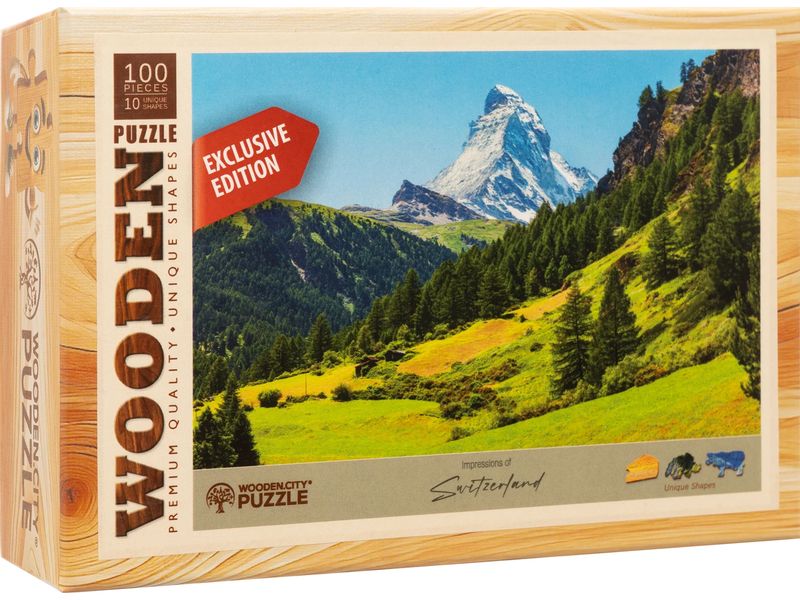 [2057503] Wooden City Holz-Puzzle Matterhorn 100 Teile
