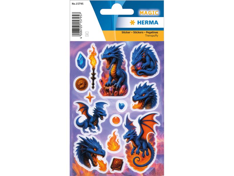 [2054866] Herma Stickers Motivsticker Dragon 1 Blatt / 14 Sticker