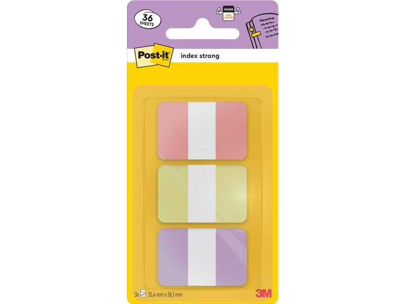 Post-it 3M Index Strong Mehrfarbig, 3 Stück