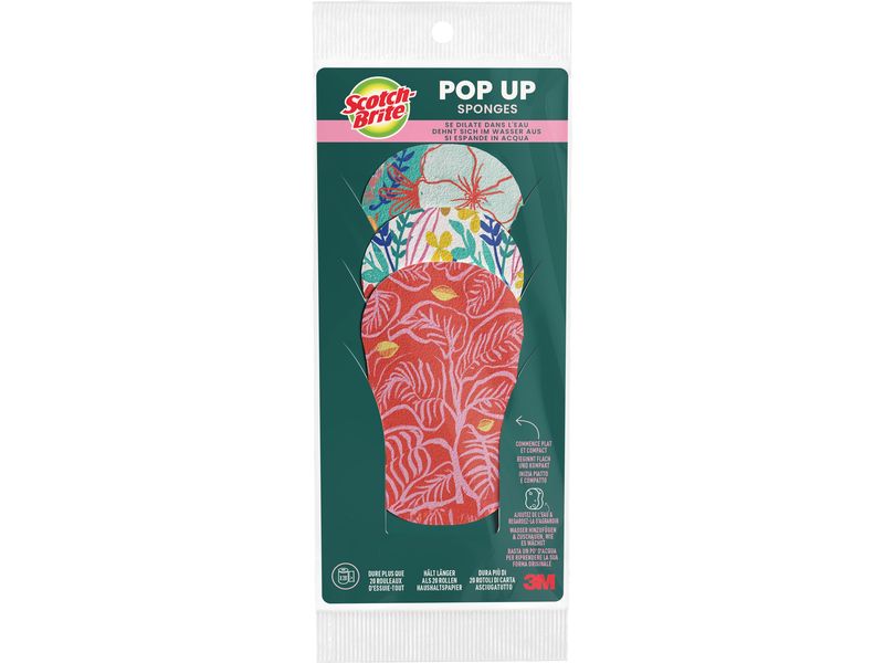 Scotch-Brite Geschirrschwamm 3M Pop Up 3 Stück