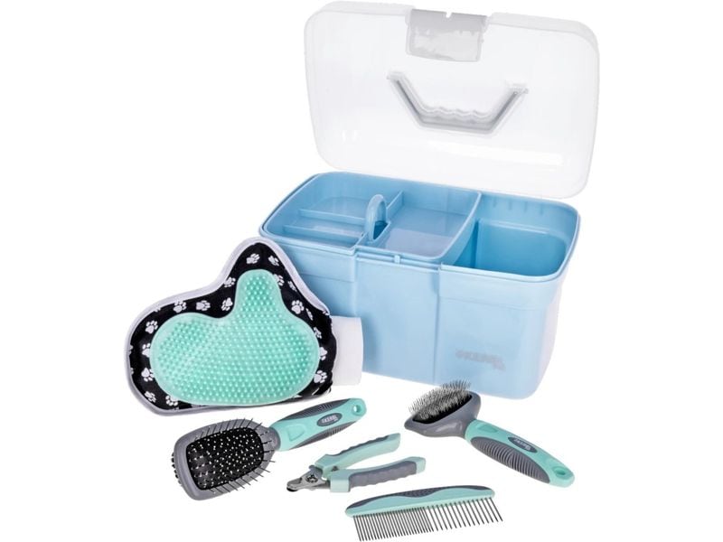 [2052541] Kerbl Pflegebox befüllt Blau, 30 x 20 x 19 cm