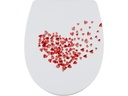 diaqua® Toilettensitz Arles Lovefall Rot/Weiss