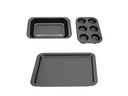 relaxdays Backformen-Set 3-teilig Anthrazit