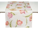 Pichler Läufer Tulips mehrfarbig 50 cm x 150 cm, Beige/Rosa