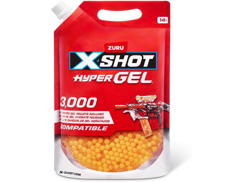 X-Shot Hyper Gel Nachfüllpackung 3.000 Gel-Kugeln – EN71 Series 1