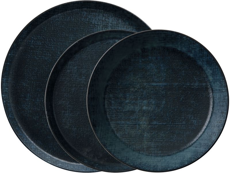 Arthur Krupp Speise-Service Ocean Denim 12 Stück,Blau