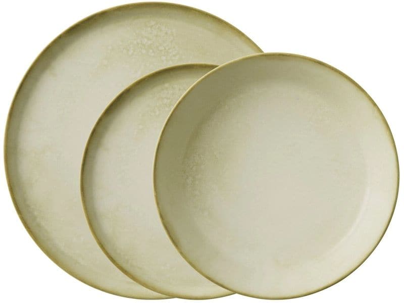 Arthur Krupp Speise-Service Shade Thierra 12 Stück,Grün/Beige