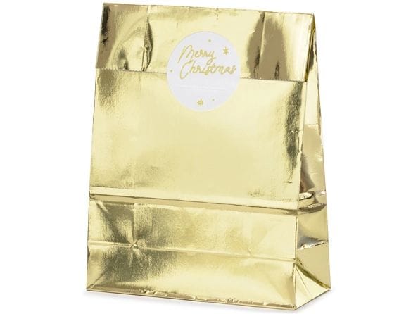 [1991020] Partydeco Geschenktüte Gold, 18.5 x 28.5 x 8 cm