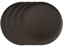 Arthur Krupp Speiseteller Onyx 4 Stück,Schwarz