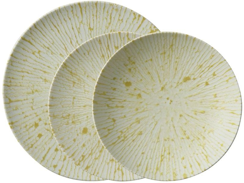 Arthur Krupp Speise-Service Golden Ray 12 Stück,Beige/Gold
