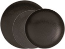 Arthur Krupp Speise-Service Onyx 12 Stück,Schwarz