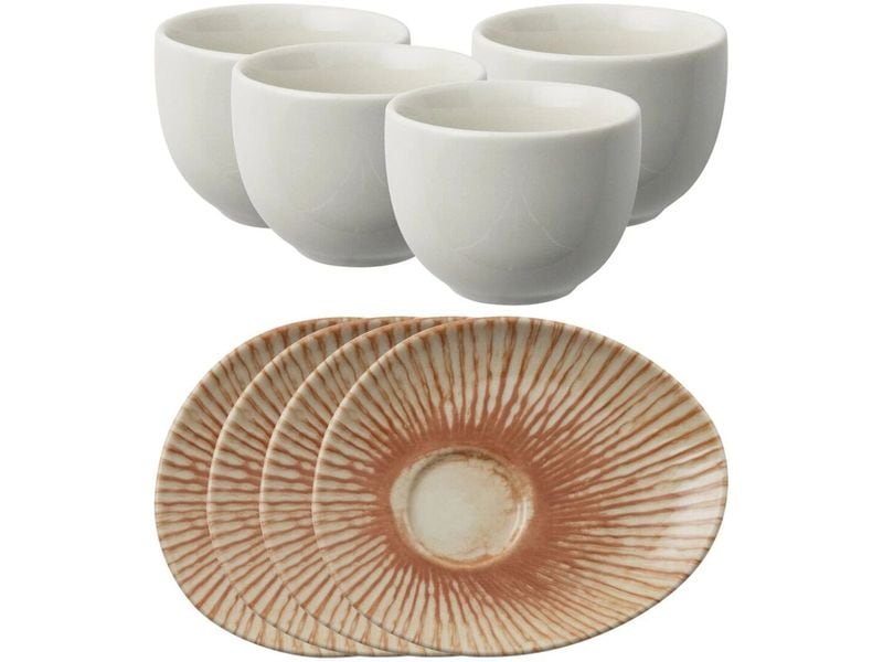 Arthur Krupp Kaffee-Service Sunlight Red 4 Stück,Rot