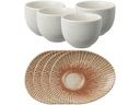 Arthur Krupp Kaffee-Service Sunlight Red 4 Stück,Rot