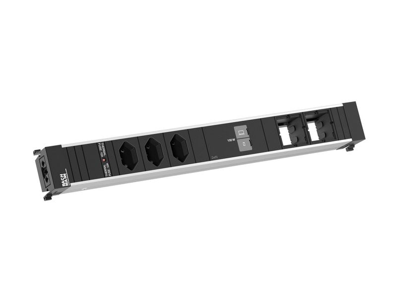 Bachmann Einbausteckerleiste CONF XL 3xT13 1xUSB C/C 100W 2xCM