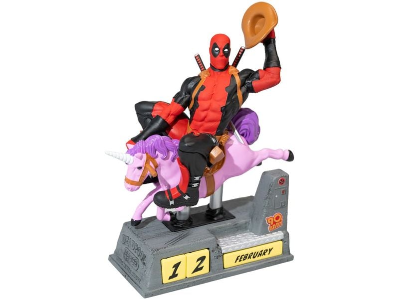 Grupo Erik Deadpool 3D Ewiger Kalender Mehrfarbig