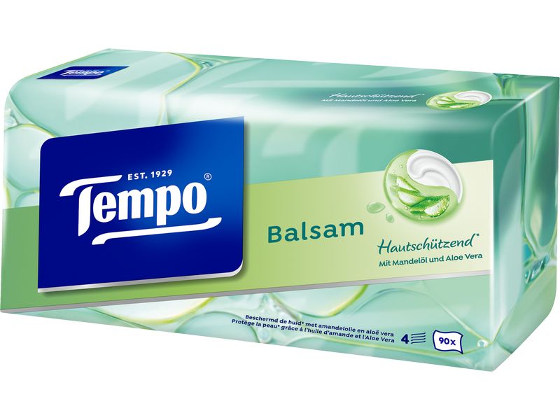 [2009307] Tempo Taschentücherbox Balsam 4-lagig weiss