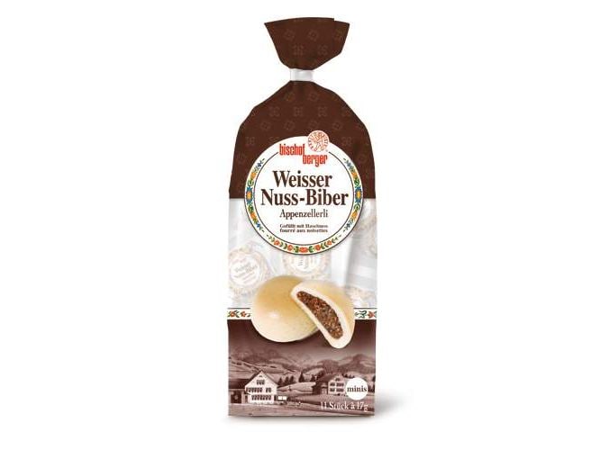 Bischofberger Guetzli Weisser Nuss-Biber Mini 11 x 17 g