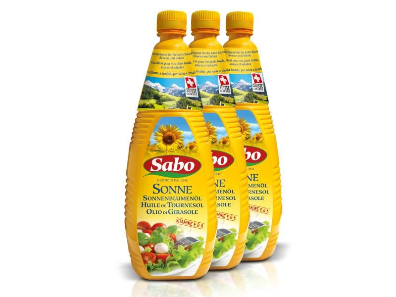 Sabo Sonnenblumenöl raffiniert Sonne 3 x 1 l